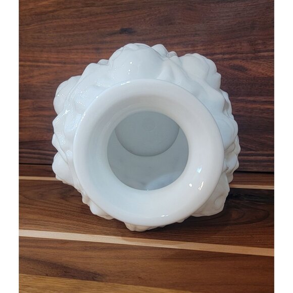 Vintage Milk Glass Rose Vase - Picture 11 of 13